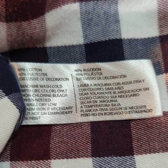 Ralph Lauren Red and Blue Casual Button Down Shirt - Picture 7 of 10